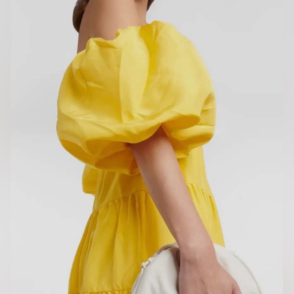 Rebecca Vallance New Izzy Tiered Ruched Silk Taffeta Mini Dress Size US 6 - Picture 8 of 16